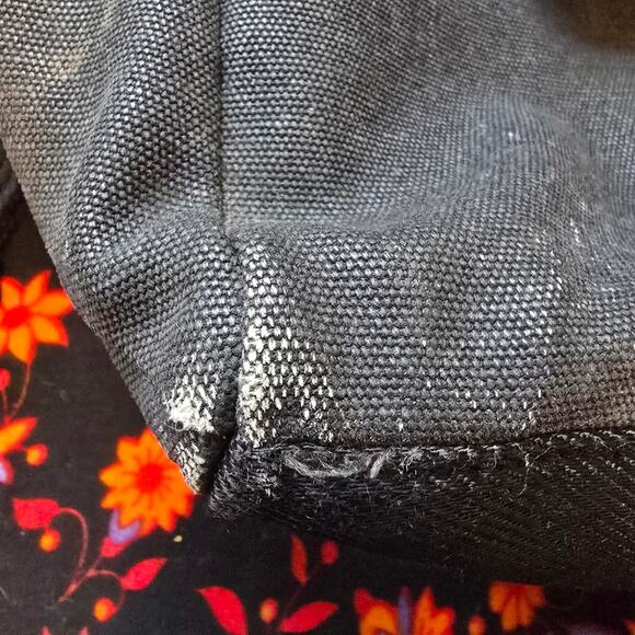 Sons of Trade LARGE Tactical tote in Back Oilcloth Canvas - Picture 5 of 12